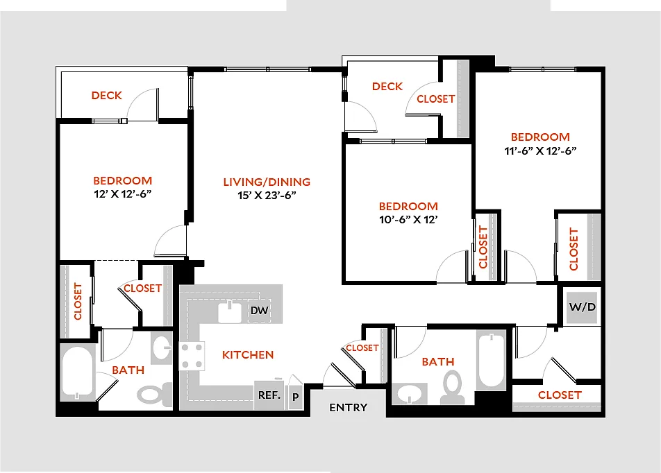 Floor plan Plan 3B