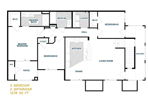 Floor plan 3X2 E - Sundeck
