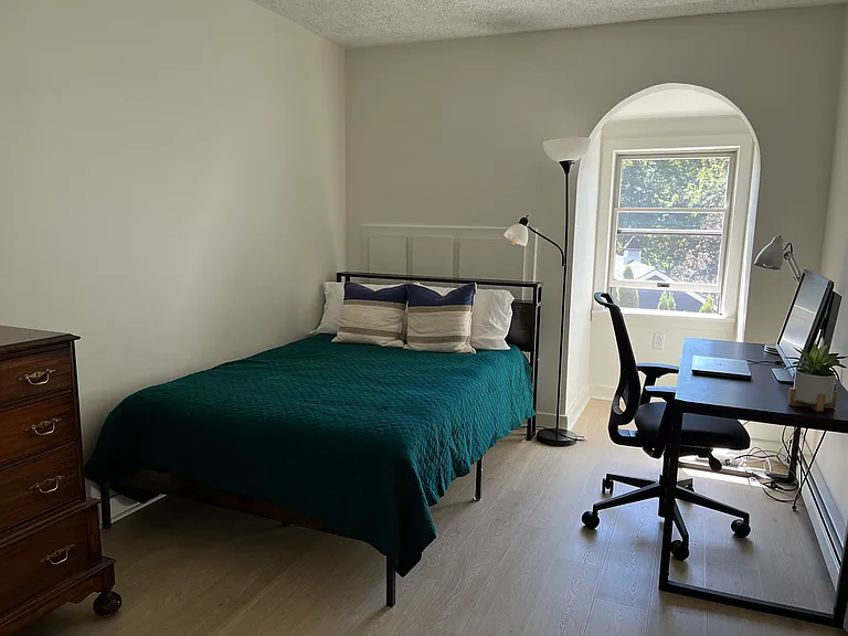 The second bedroom can be set up as an office upon request with desk, chair and monitor.