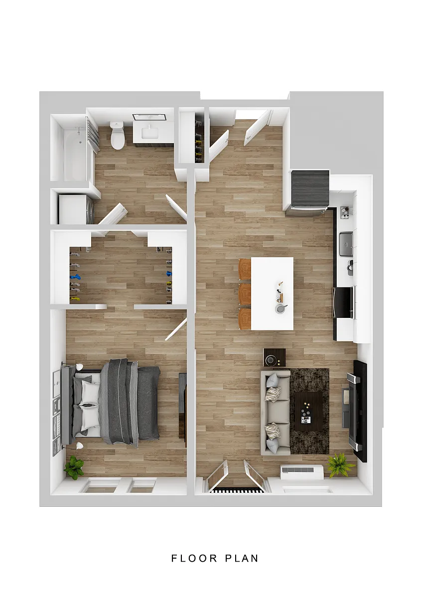 Floor plan Klipsan - 1 Bed A1