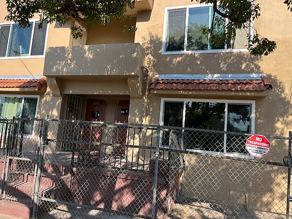 Front view of four units at the street