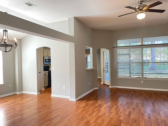 Living Room Looking into Dining / Kitchen Area