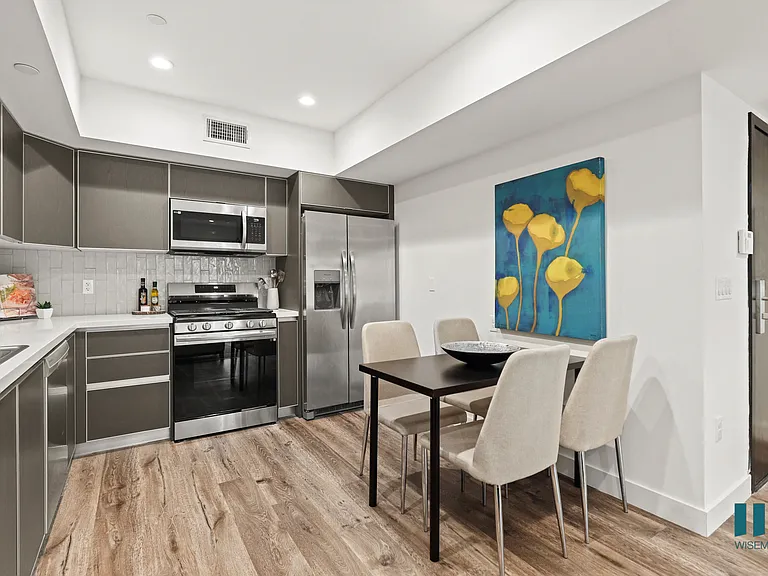 Kitchen with Stainless Steel Appliances and Ample Cabinet Storage