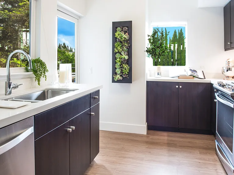 Plenty of windows for natural light and views of the natural surroundings