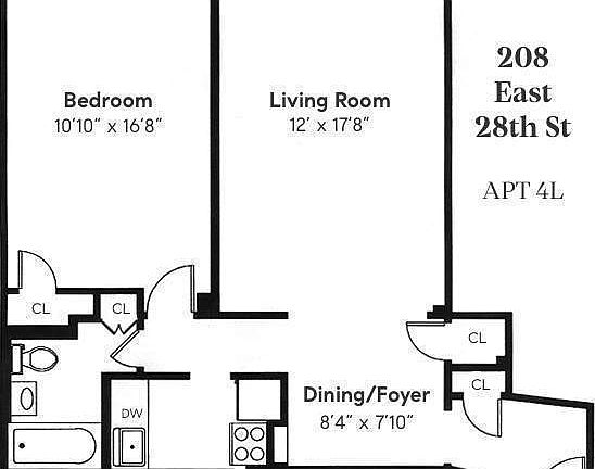 2nd image of 208 E 28th St APT 4L