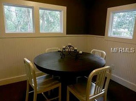Dining area new stone floor