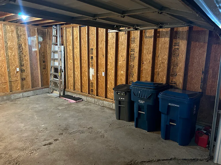Spacious attached 2 car garage