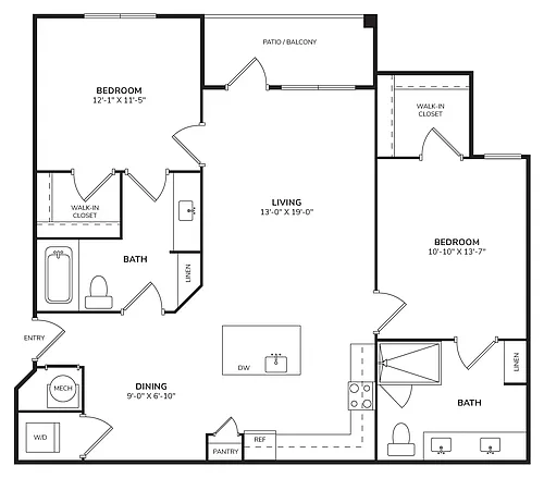 Floor plan B1
