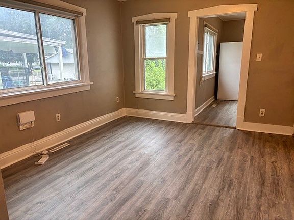 2nd living room area with doorway to the kitchen