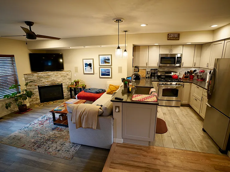 Kitchen & Living Room