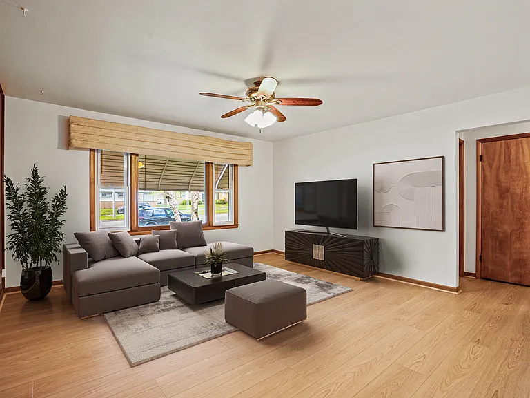 Virtually Staged Living Room