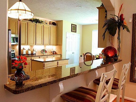Kitchen & Dining are open to the family room