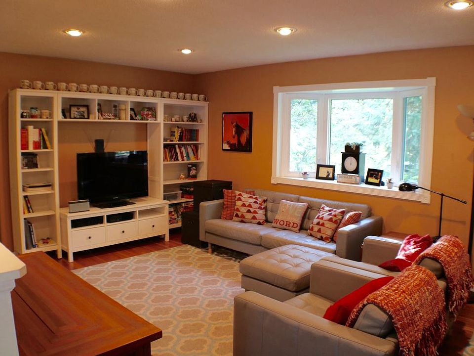 Main living room with large bay window