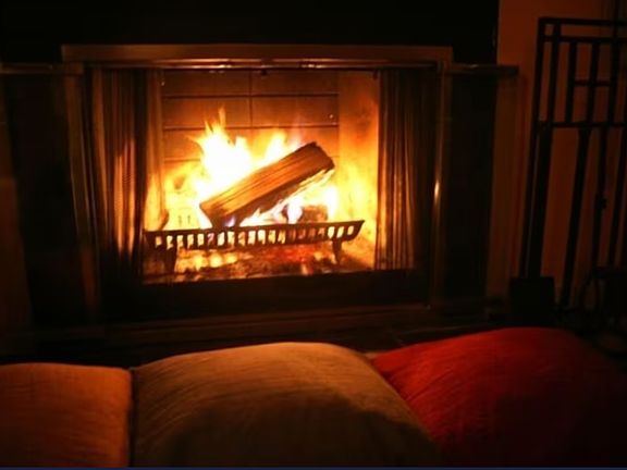 LIVING with wood-burning fireplace (we supply the wood)