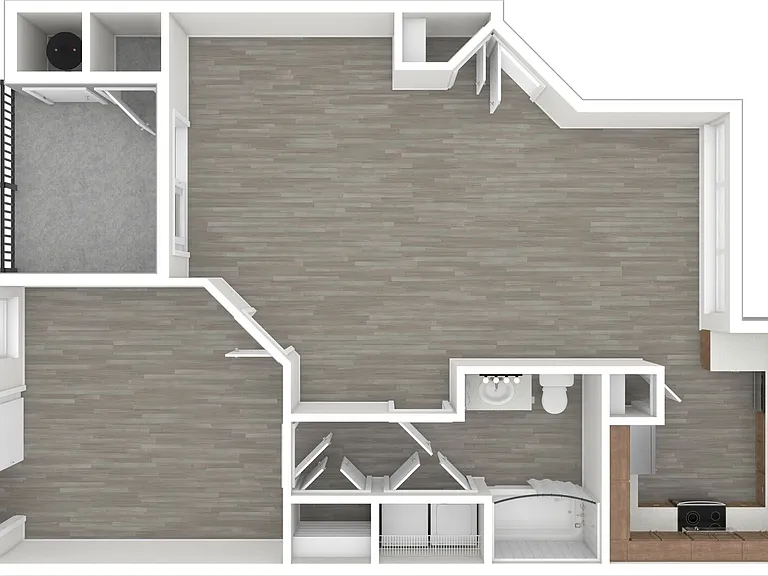 1 BD / 1 BA - 680 SF