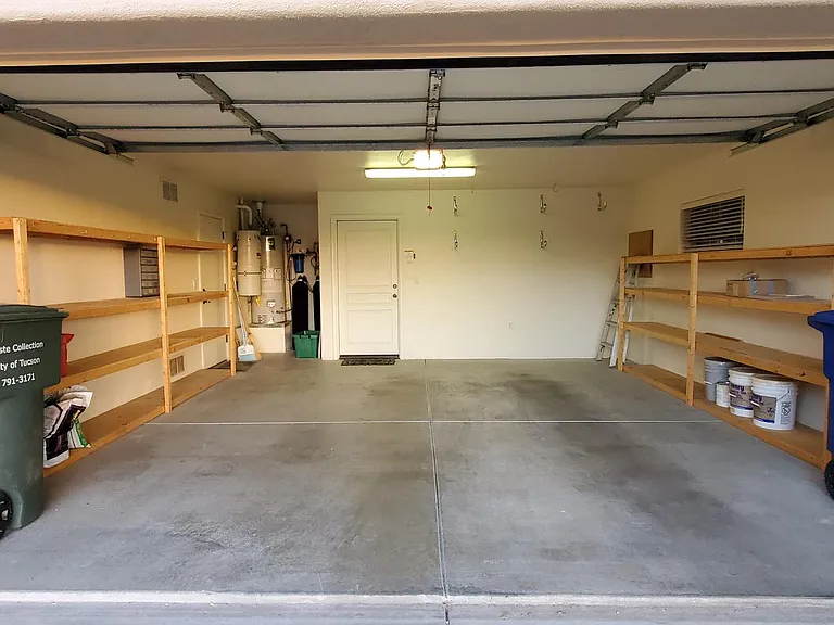 Garage with storage