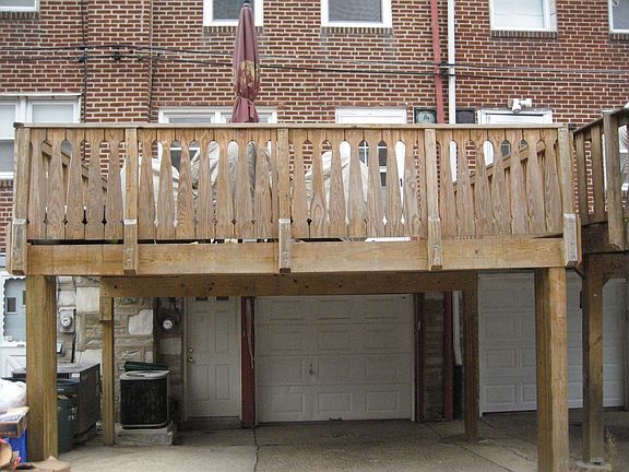 The deck from the kitchen