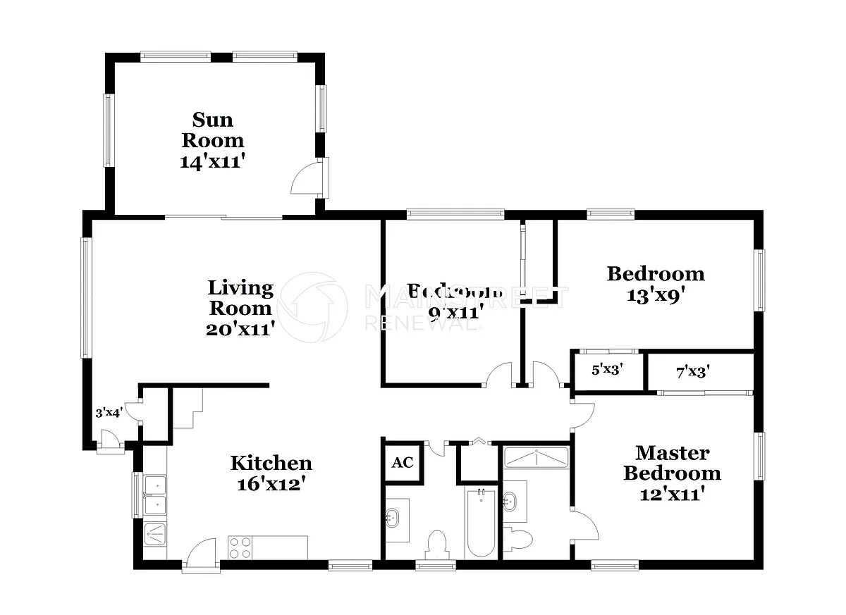 Floor Plan - 3668 Schwalbe Dr