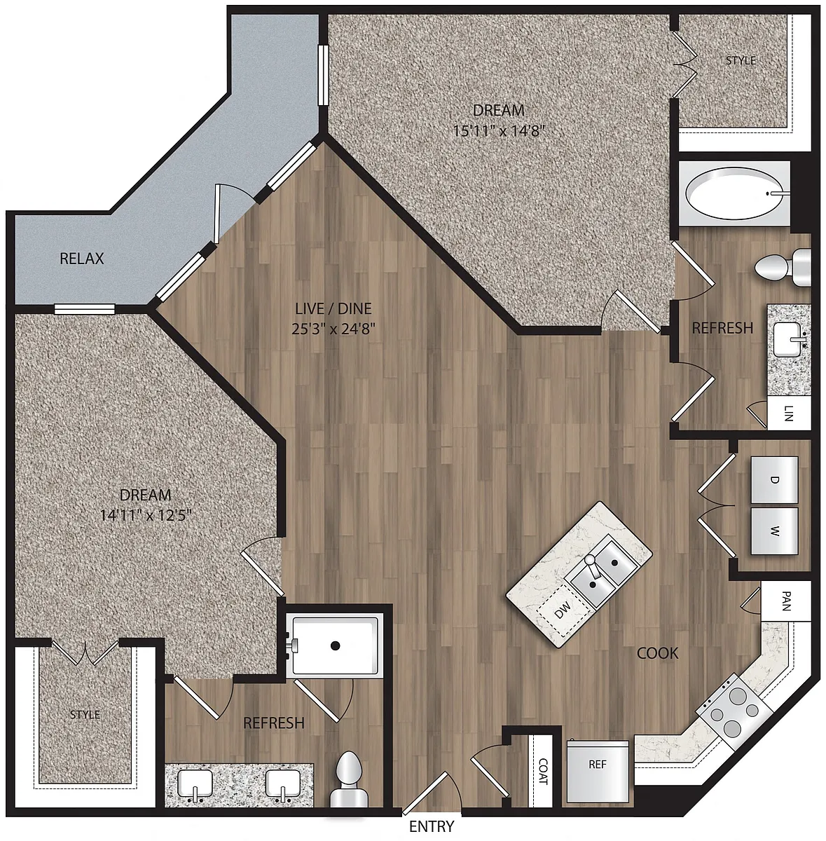 Floor plan B2