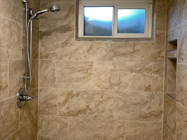 Bathroom shower, downstairs
