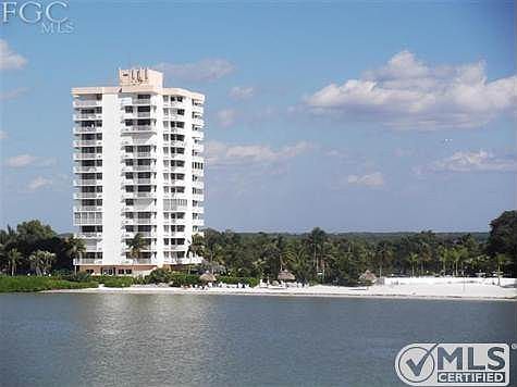 Building and private beach