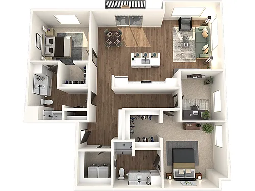 Floor plan Saguaro + Den