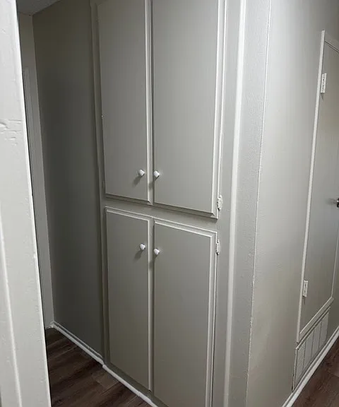 Hallway linen cabinets