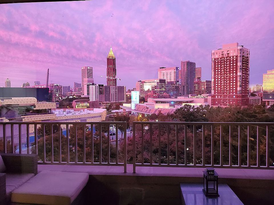 Gorgeous sunset from balcony