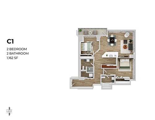Floor plan Two-Bedroom
