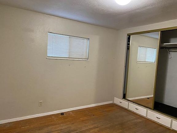 bedroom with large closet