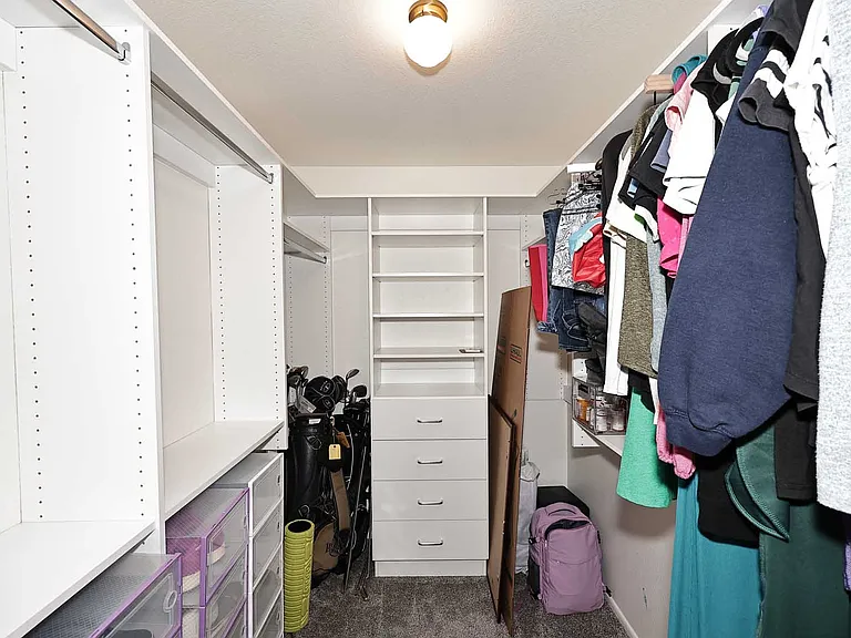 Primary walk-in closet