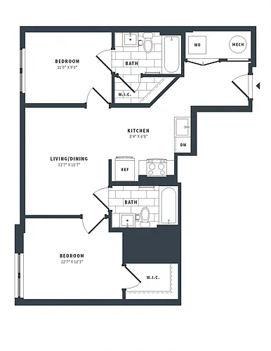 Floor plan 2H