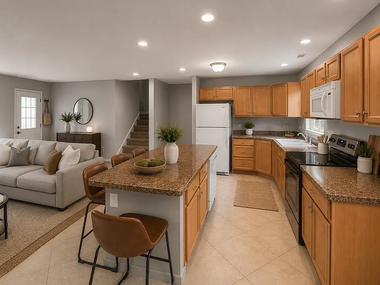 Kitchen on main level
