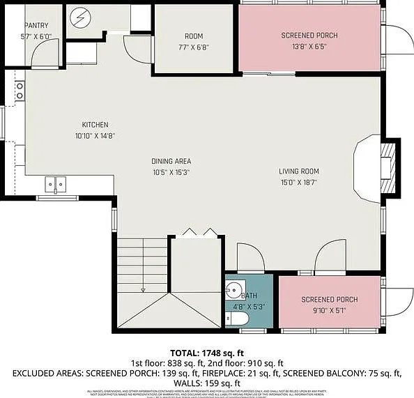 2 bed, 1.5 bath, 1607 sqft, $1,760 — Photo 2