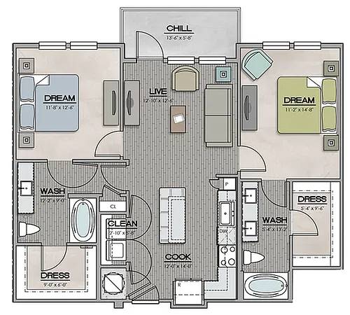 Floor plan B1