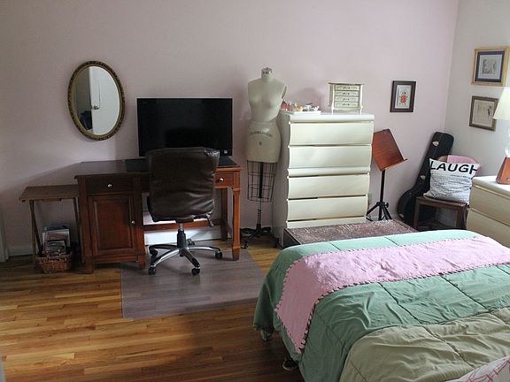 View of master bedroom from doorway