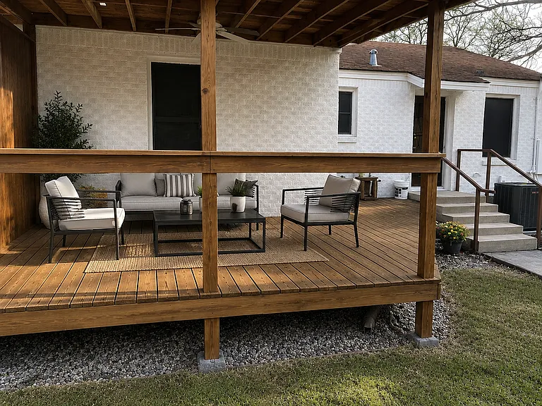 Backyard patio