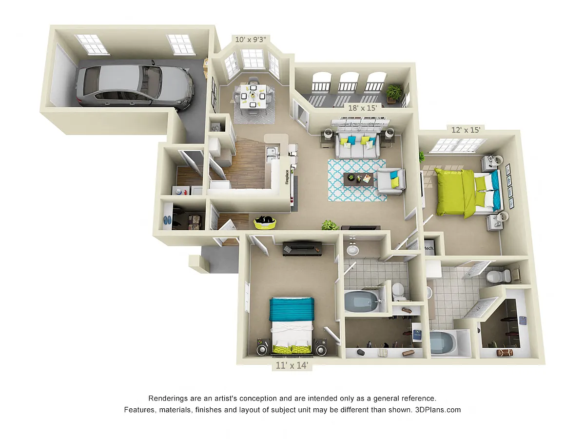 Floor plan Riverplace Carriage Home