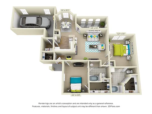Floor plan Riverplace Carriage Home