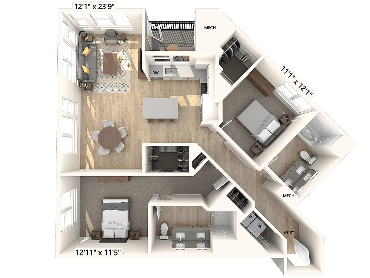 Floor plan B17