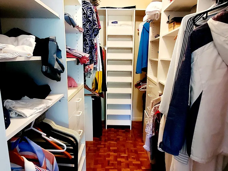 Master bedroom walking closet