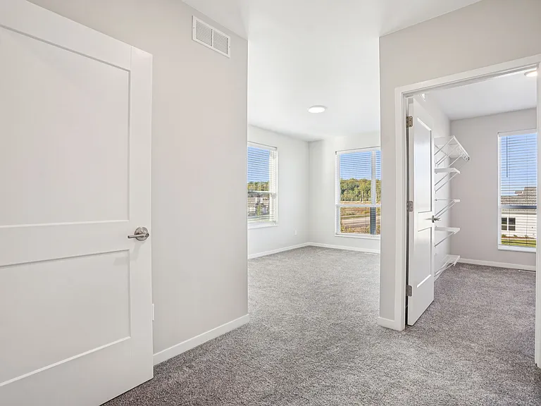 Bedroom and closet with bonus space