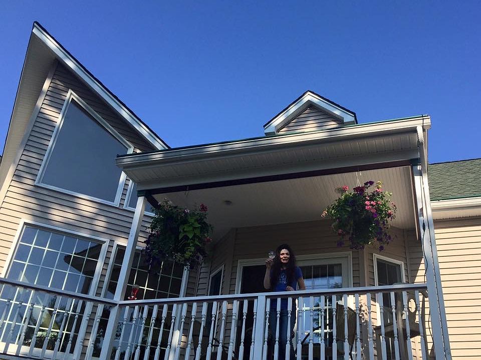 Portion of back deck