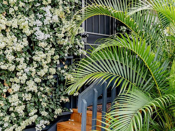 Checking into your lush, island bungalow.