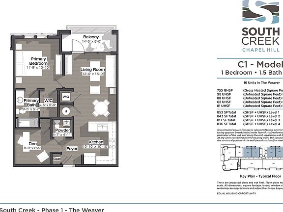 C1 Model The Weaver Floor Plan