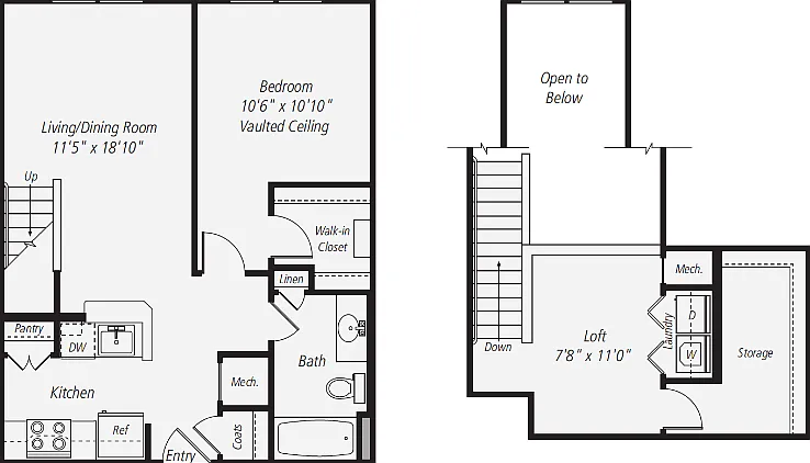 A2 - Loft Floorplan Diagram
