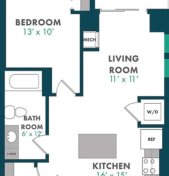 Floor Plan G | Domain | Apartments in Madison, WI Floor Plan G | Domain | Apartments in Madison, WI