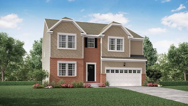Elevation B Optional New England Partial Brick