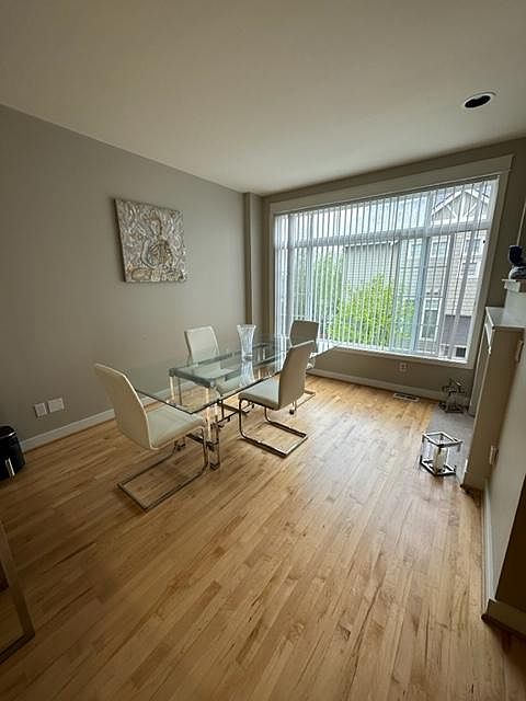Dining or office or family room area with gas fireplace