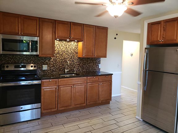 Kitchen, Fridge, and Hall